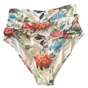 Cupshe High Waisted Floral bikini bottom NWT